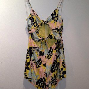 Double front-tie romper